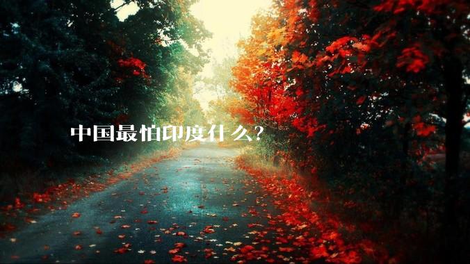 中国最怕印度什么？